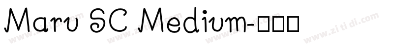 Maru SC Medium字体转换